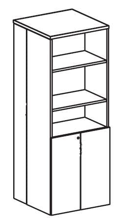 Treo, Tall Multi-Storage (left) w/ Rear Wardrobe